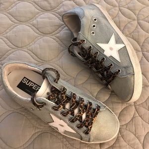 Golden Goose Superstar Shiny Jeans-White Star